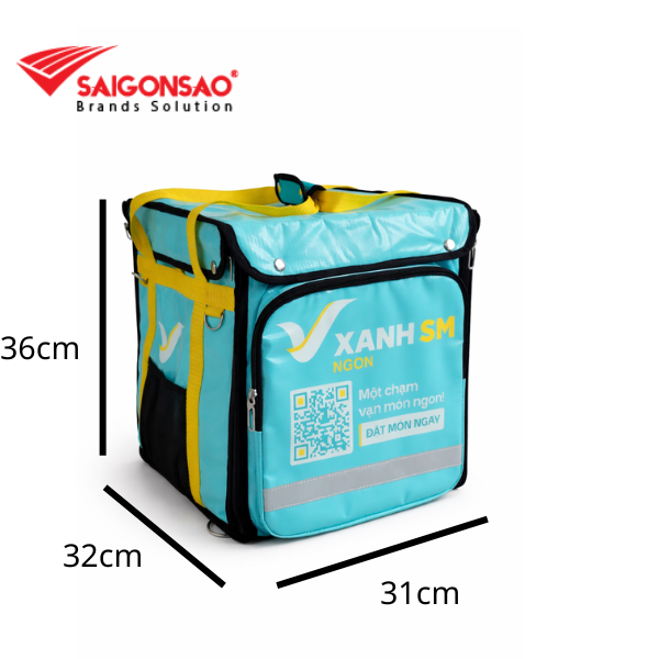 May Túi Giữ Nhiệt Giao Hàng Xanh SM - TGH038